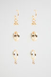 Ball Earring Pack  Gold  hi-res