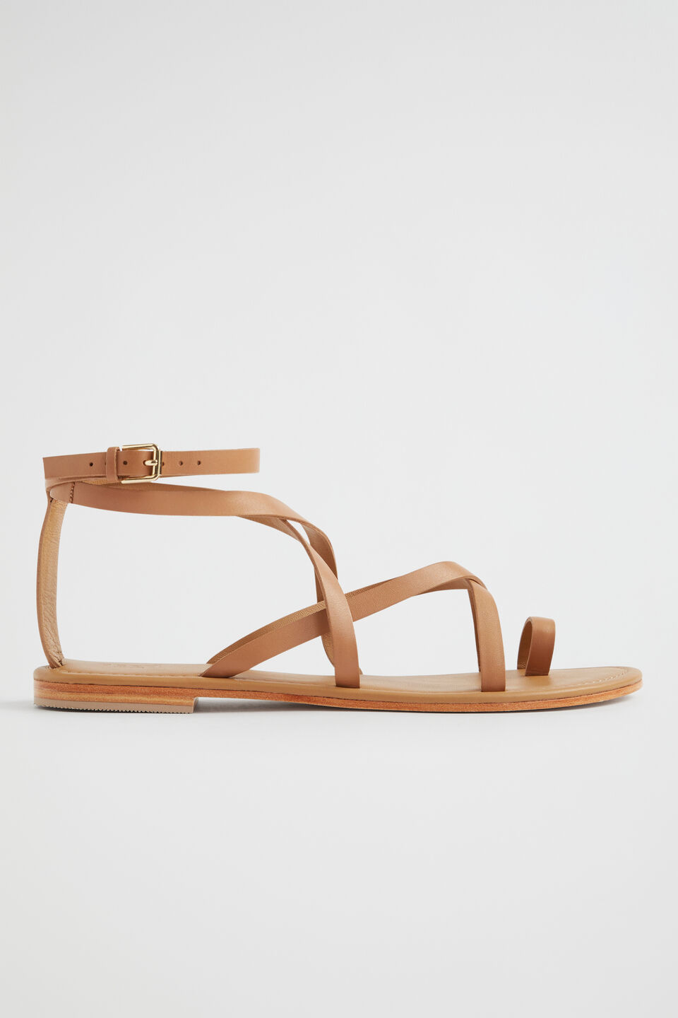 Jasmine Flat Sandal  Toffee