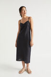 Core Linen Slip Dress  Deep Navy  hi-res