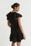 Frill Detail Mini Dress  Black  hi-res