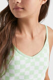 Knit Check Tank  Lime green  hi-res