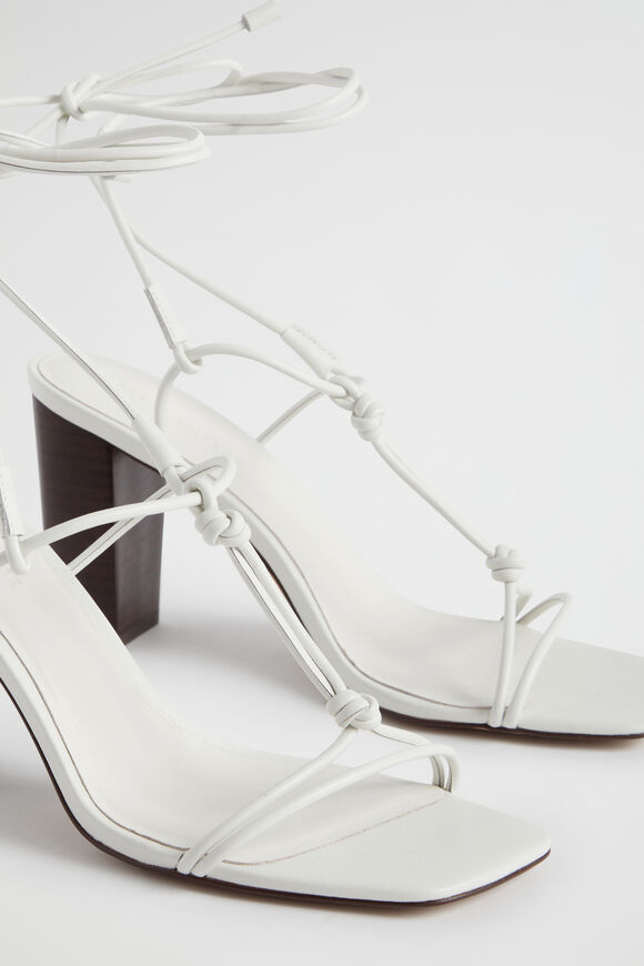 Taryn Knot Heel  White  hi-res