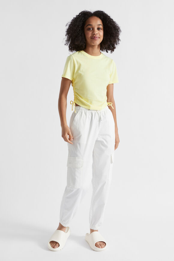 Side Tie Tee  Lemonade  hi-res