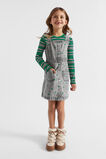 Apple Embroidered Pinafore  Slate Wash  hi-res