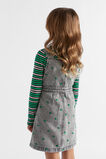 Apple Embroidered Pinafore  Slate Wash  hi-res