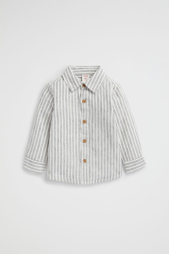 Stripe Linen Shirt  Canvas  hi-res