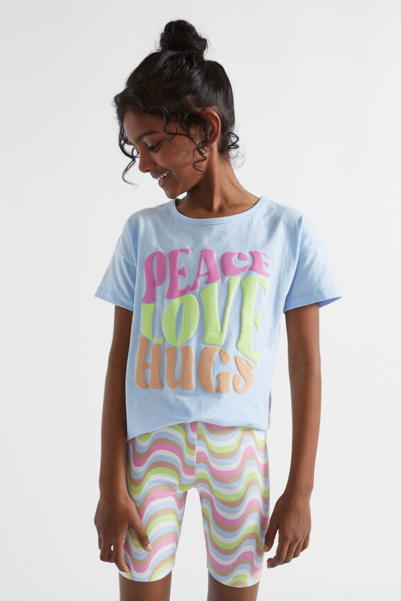 Peace Tee  Baby Blue  hi-res