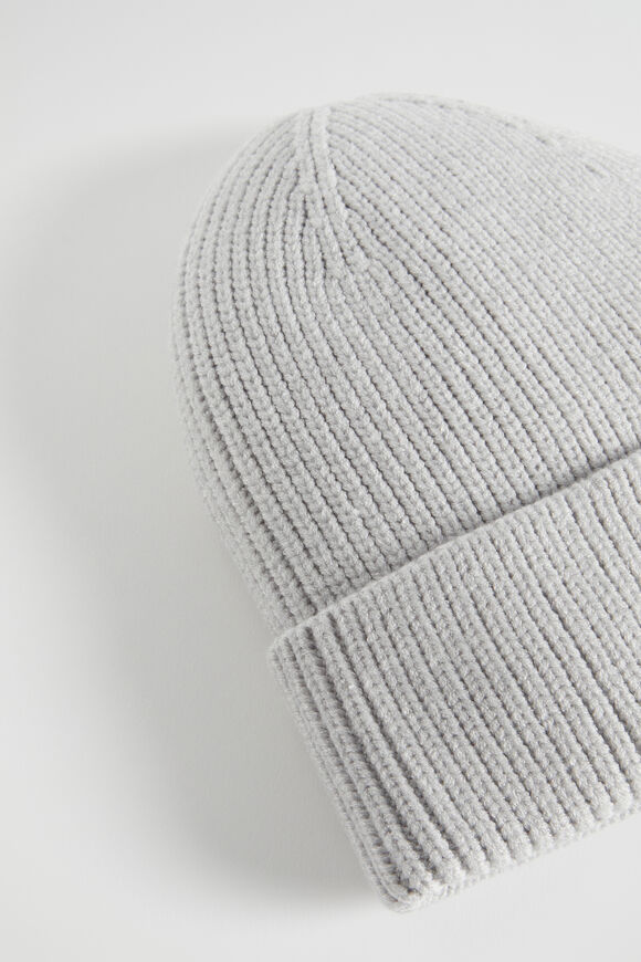 Rib Initial Beanie  E  hi-res