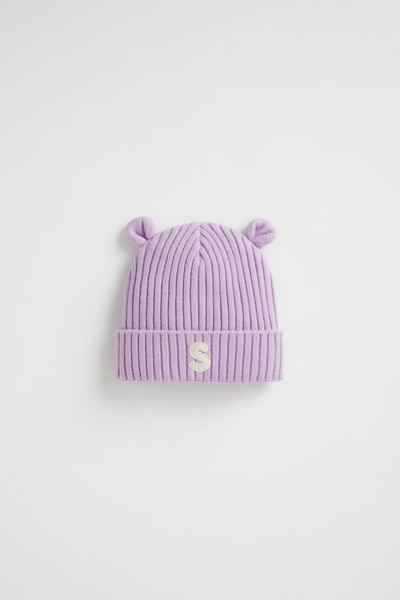 Novelty Initial Beanie  S  hi-res