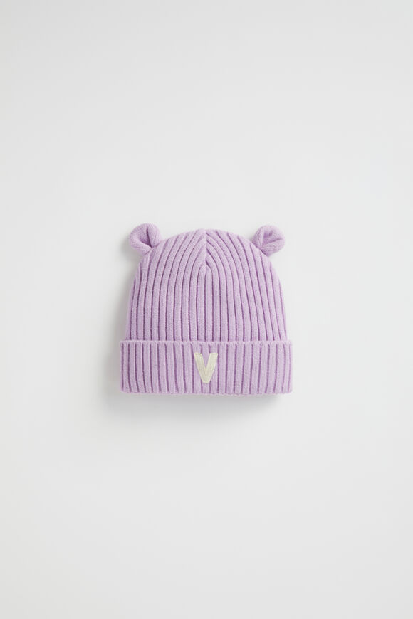 Novelty Initial Beanie  V  hi-res