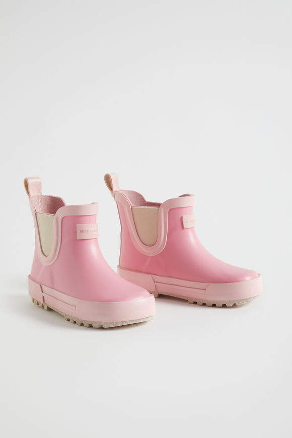 Colourblock Short Gumboot  Candy Pink  hi-res