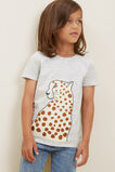 Chenille Leopard Tee  Cloudy Marle  hi-res