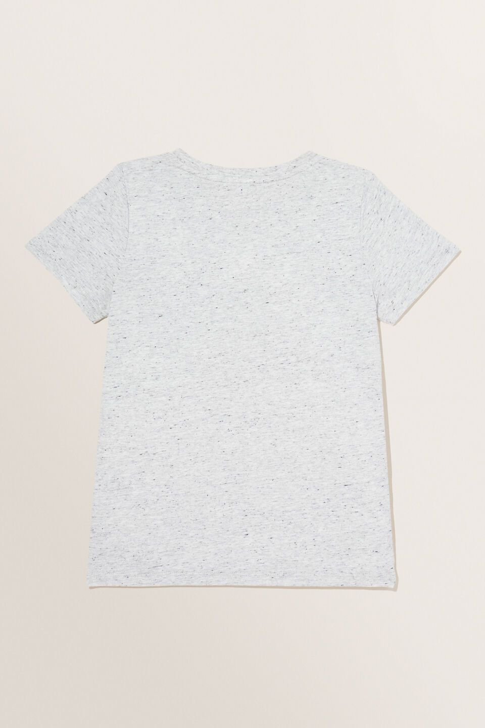 Chenille Leopard Tee  Cloudy Marle