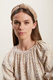 Knotted Pleat Headband  Biscotti  hi-res