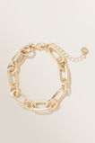 Wide Chain Bracelet  Gold  hi-res