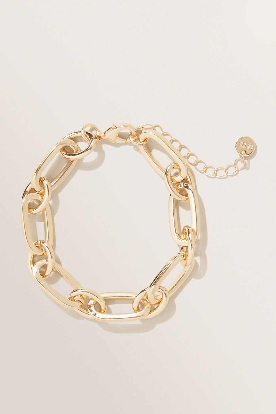 Wide Chain Bracelet  Gold