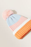 Variegated Striped Beanie  Multi  hi-res