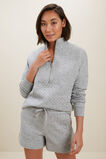 Diamond Quilted Sweater  Stormy Grey Marle  hi-res