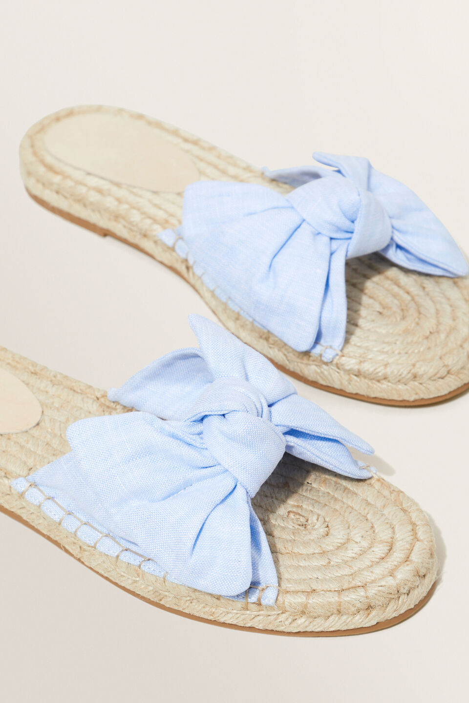 Erin Bow Espadrille  Clear Sky