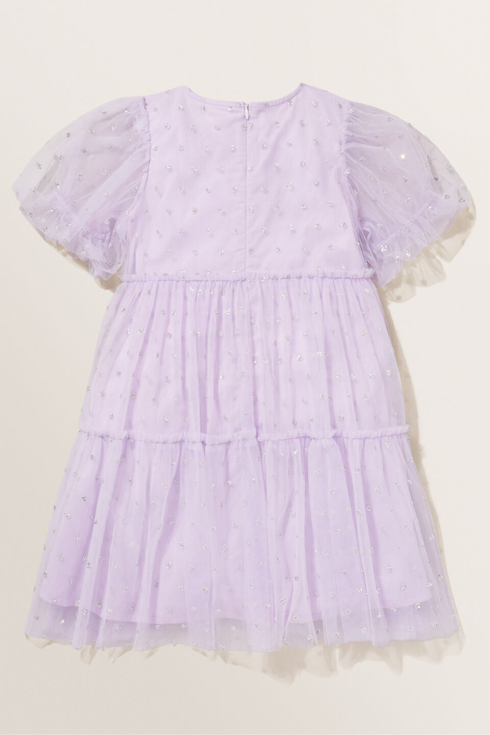 Glitter Tulle Midi Dress  Violet