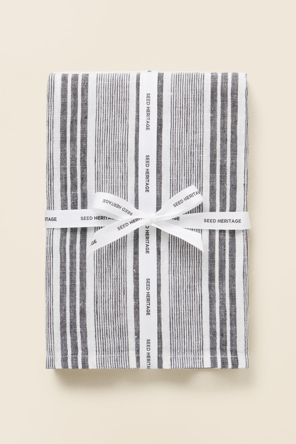 Linen Tea Towel Set of 2  Desert Taupe