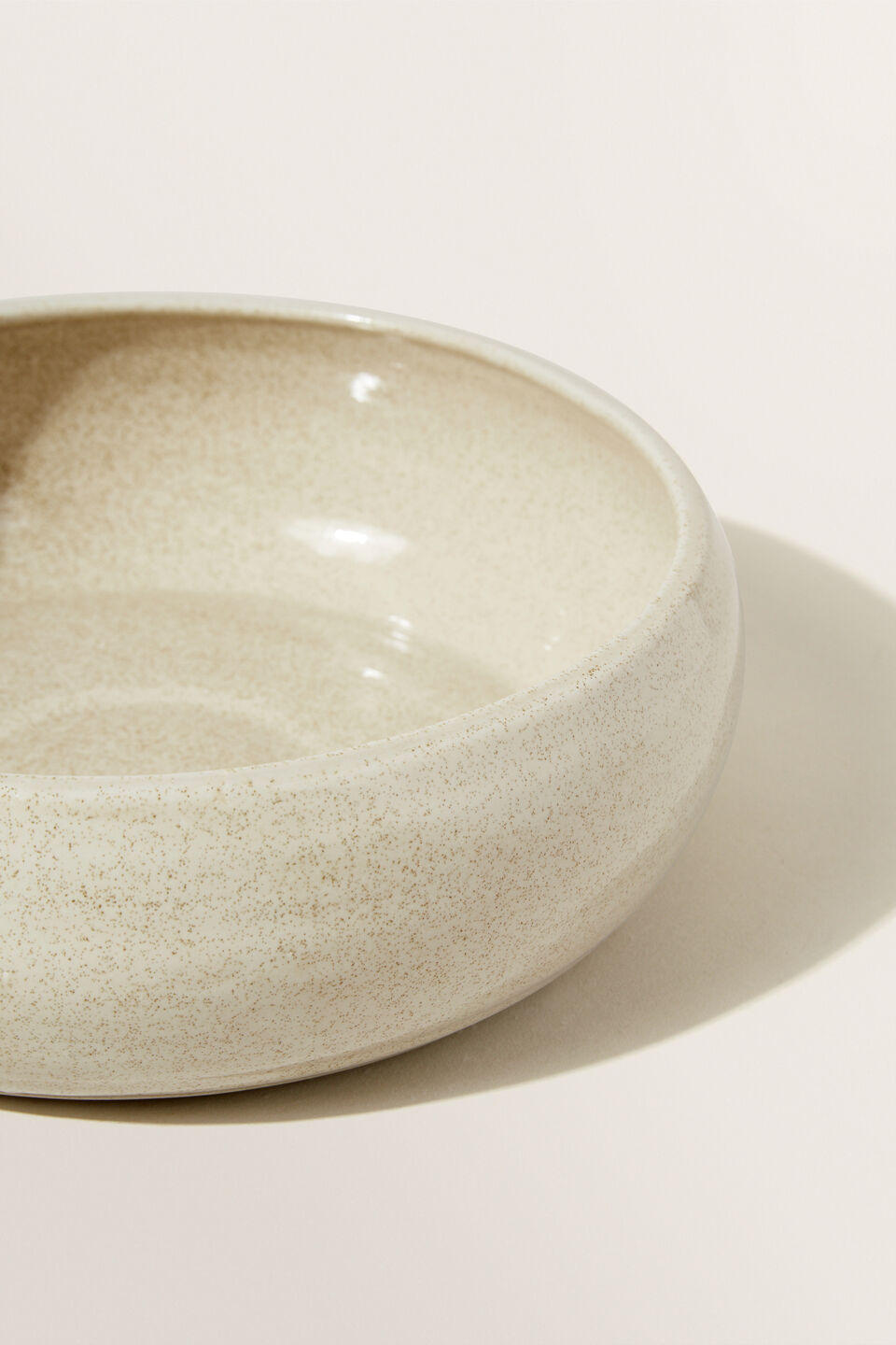 Tate Serving Bowl  Oat Speckle