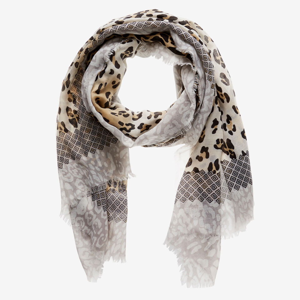 Leopard Aztec Scarf  