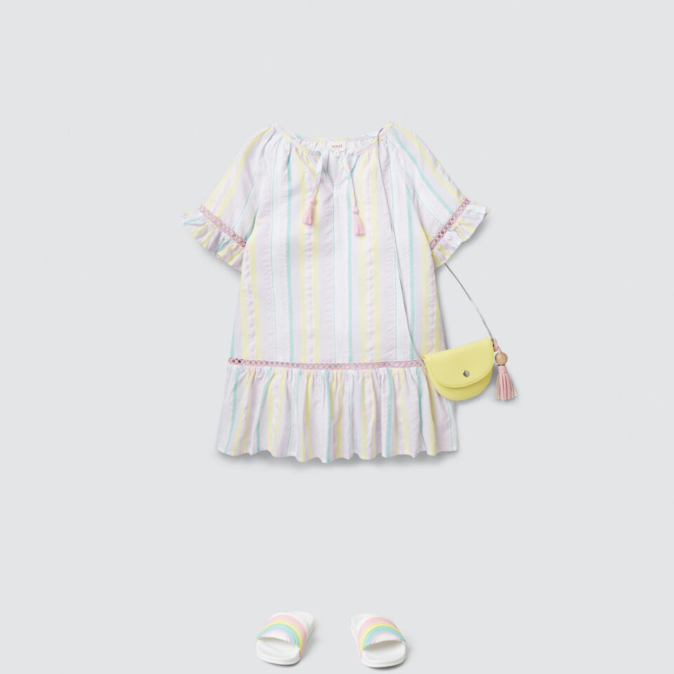 Rainbow Stripe Dress  