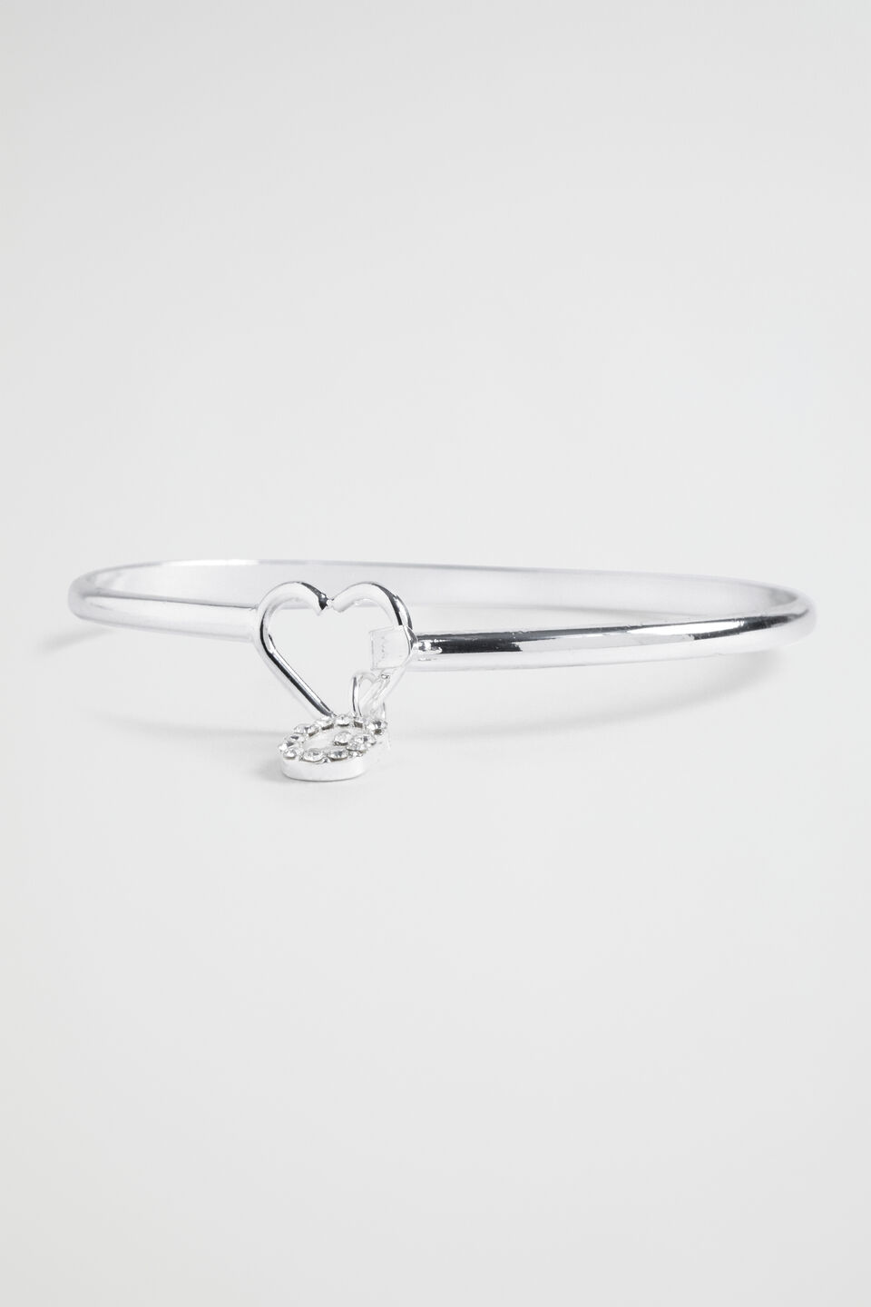 Silver Initial Bangle  G