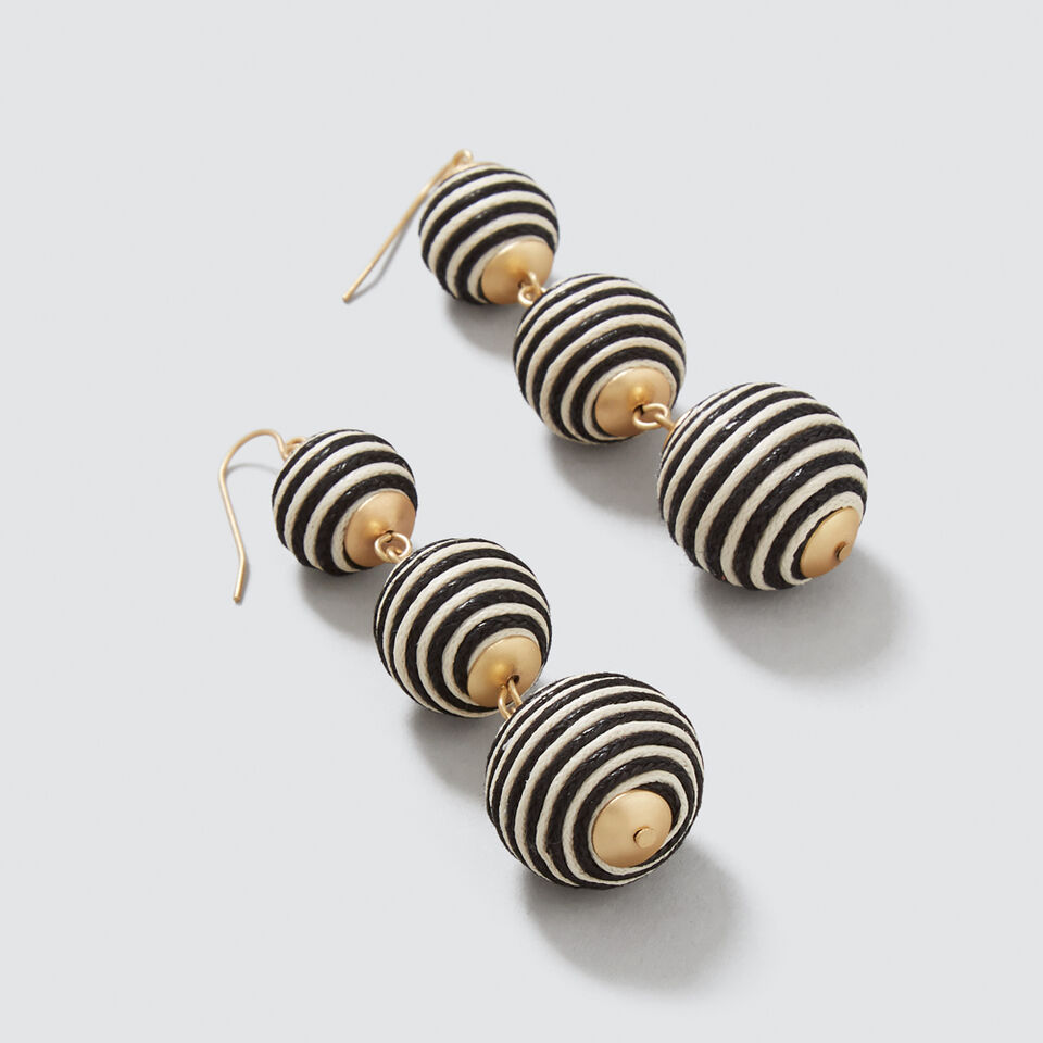 Stripe Ball Earrings  