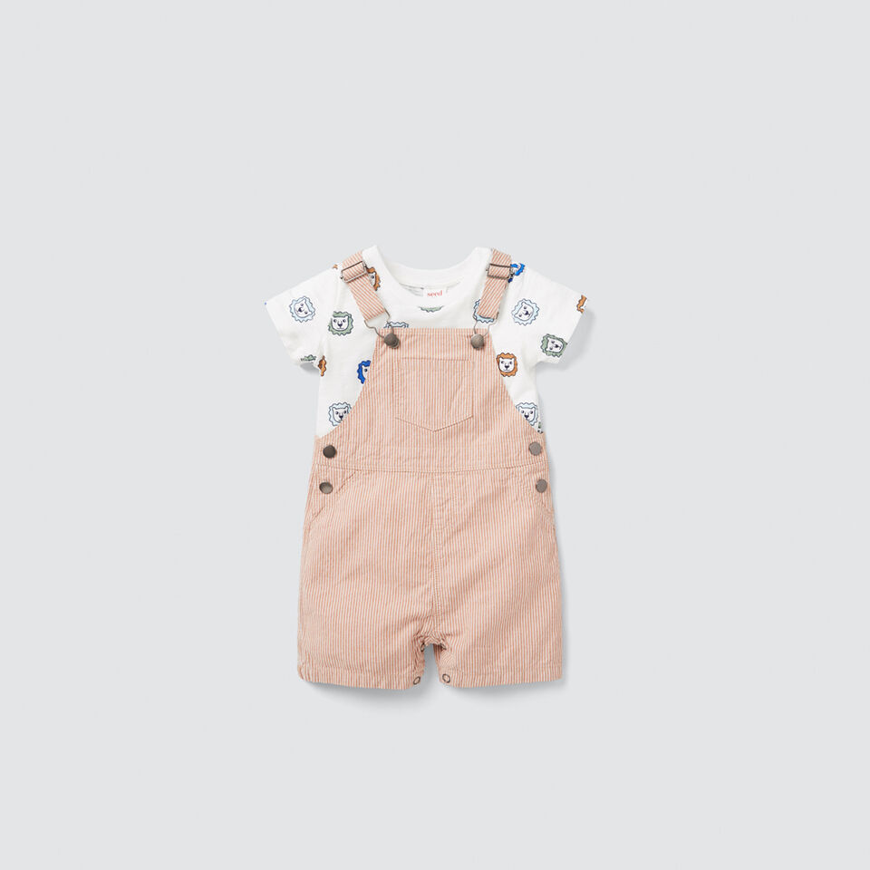 Woven Short Overall  