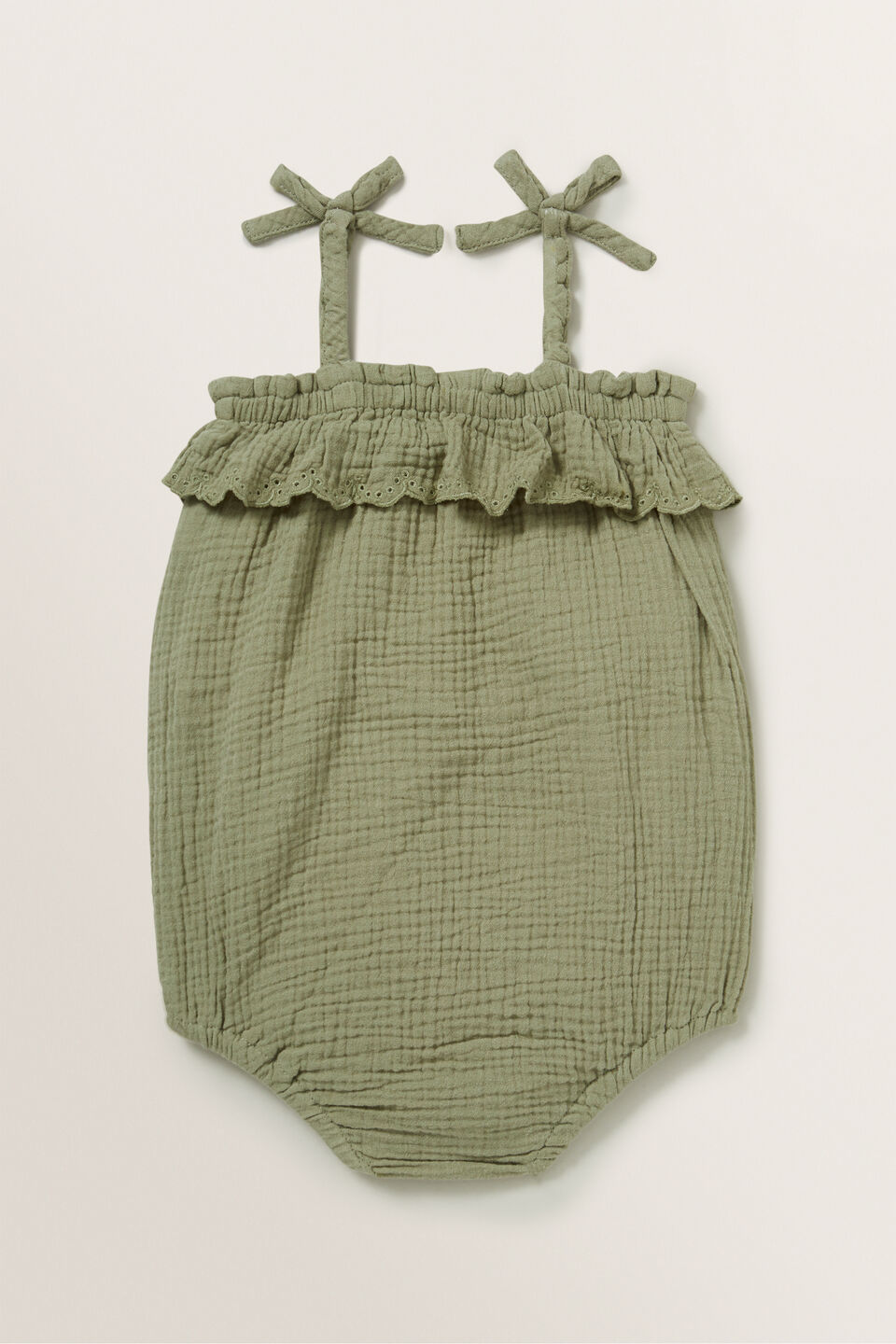 Cheesecloth Broderie Romper  