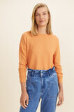 Mini Waffle Long Sleeve Top  Dark Apricot  hi-res