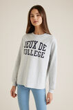 Slogan Long Sleeve Tee  Grey Marle  hi-res