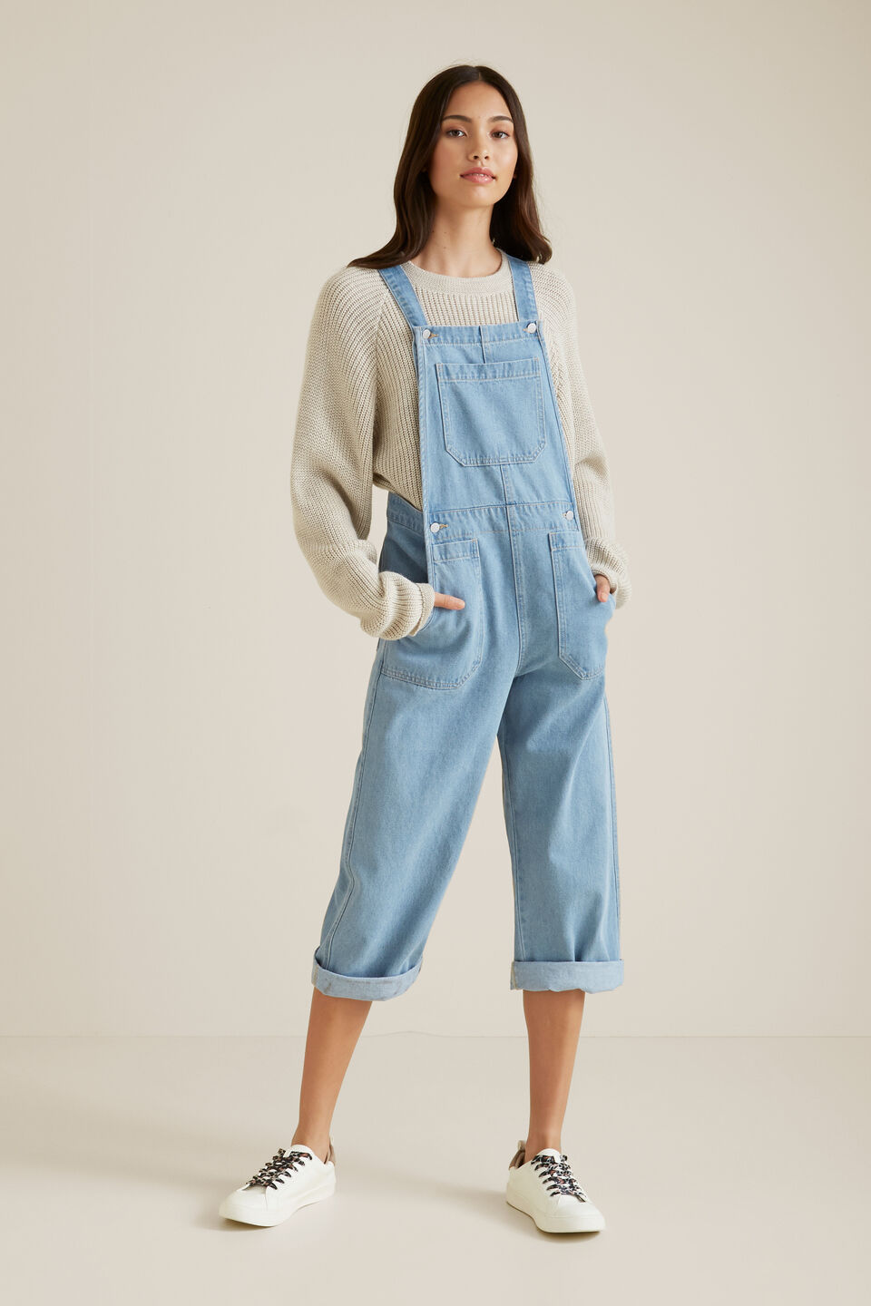 Slouchy Dungaree  Washed Classic