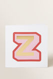 Large Red Letter Card  Z  hi-res