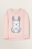 Sequin Bunny Tee  Dusty Rose  hi-res