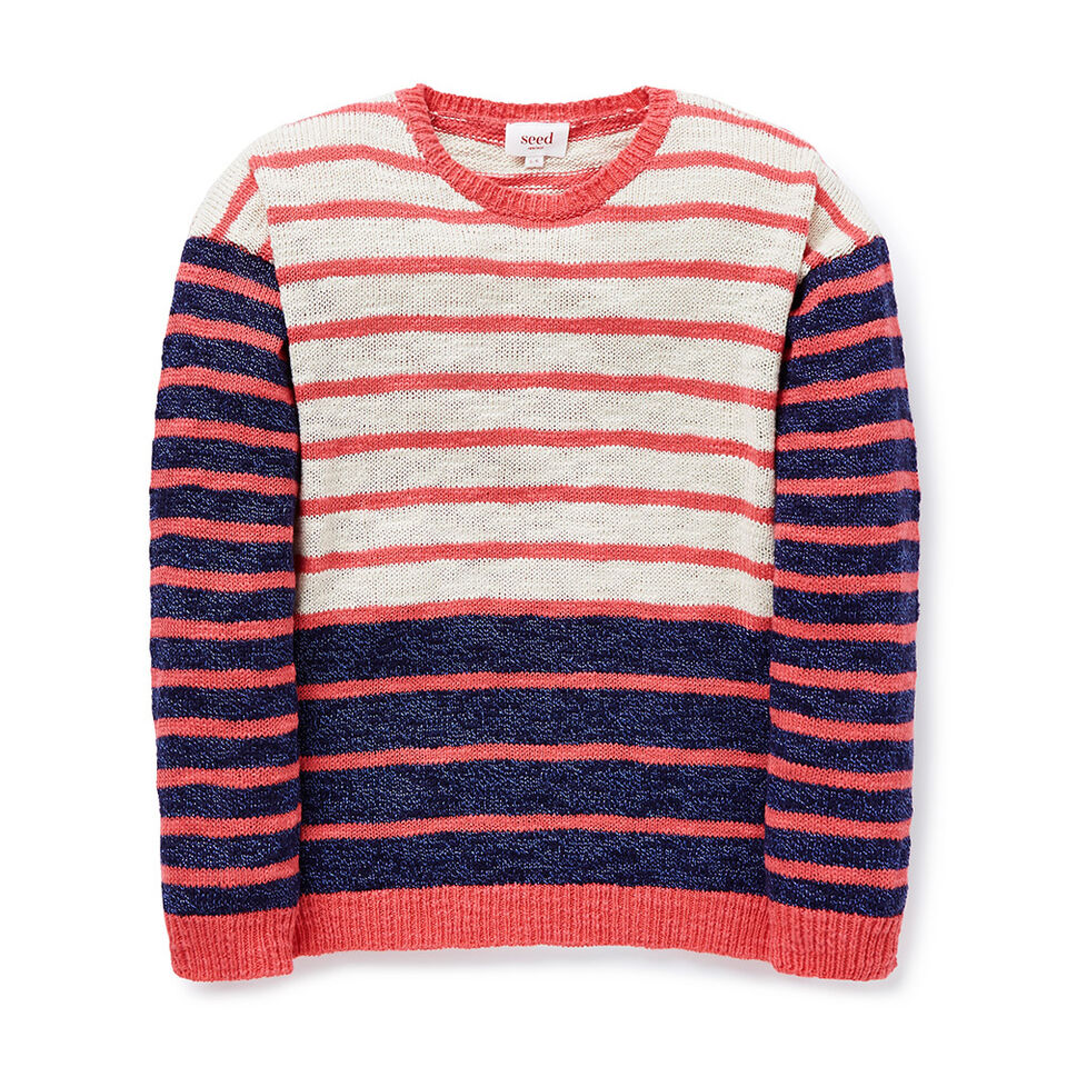Stripe Slub Sweater  