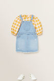 Distressed Denim Pinafore    hi-res