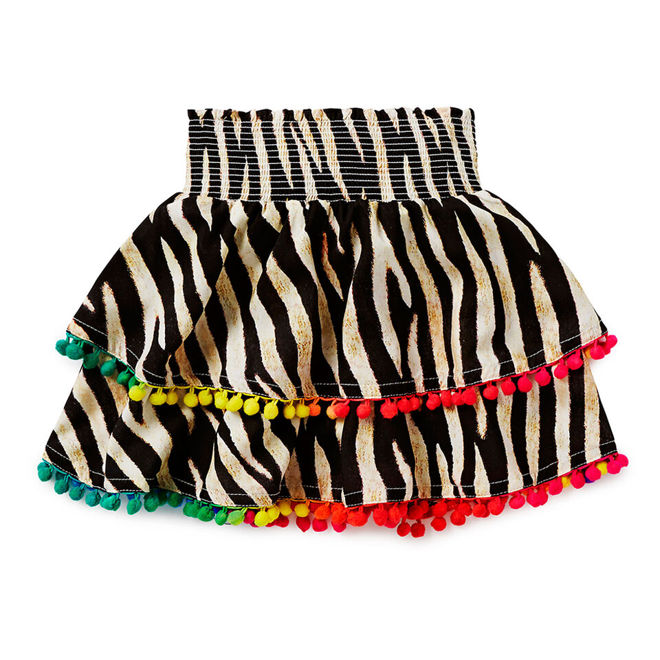 Girls Zebra Print Skirt  