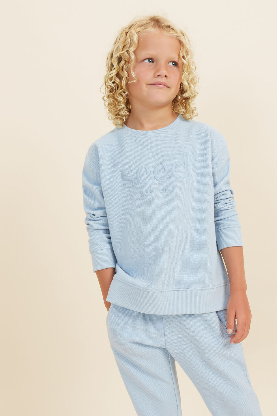 Core Logo Sweat  Pale Blue