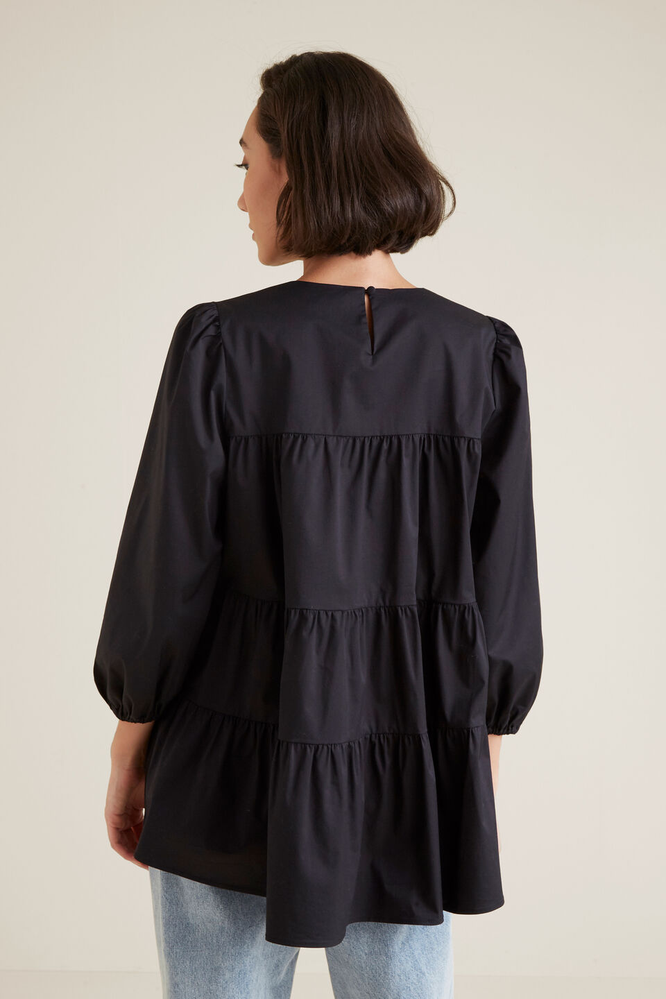 Tiered Smock Blouse  
