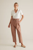 Collared Linen Rib Top    hi-res