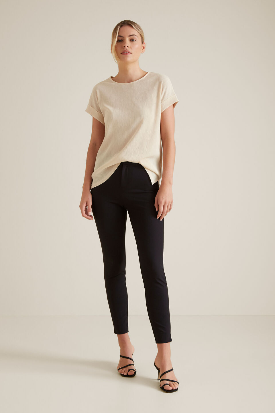 Micro Pleat Tee  