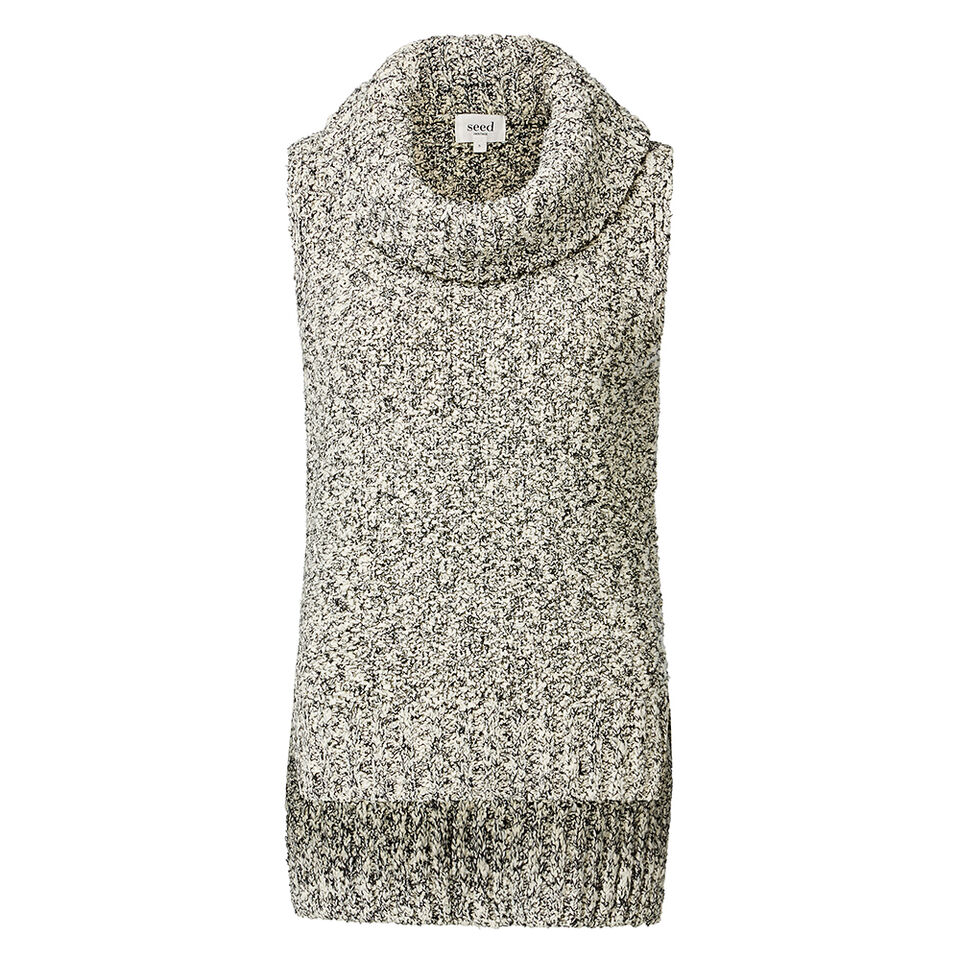 Speckle Roll Neck Knit  