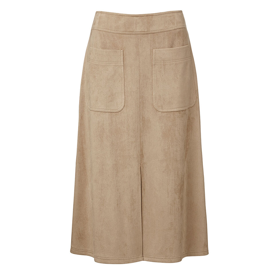 A-line Suedette Skirt  