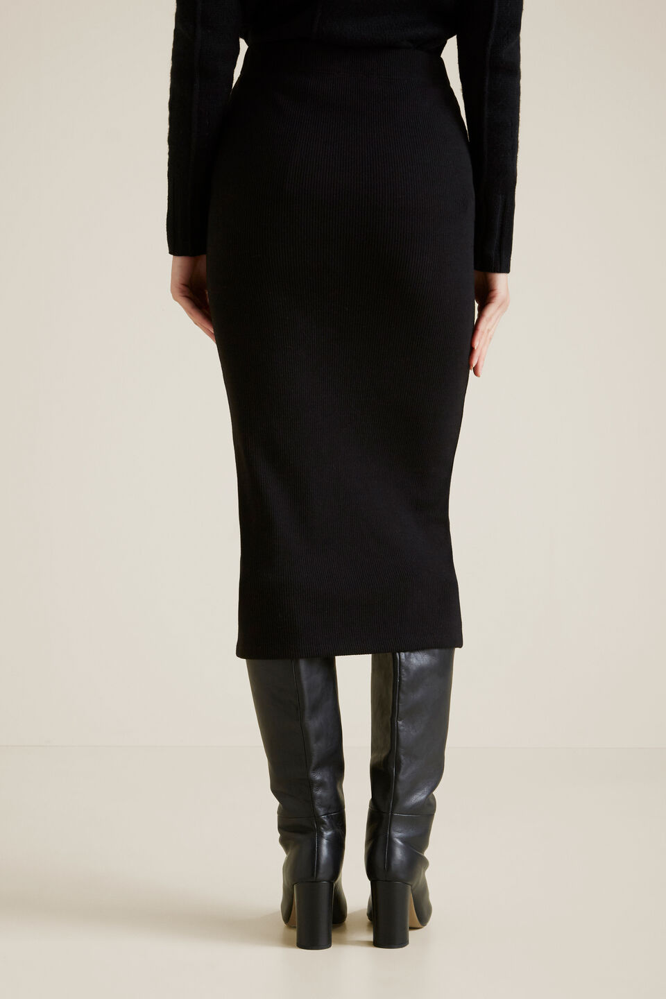 Longline Rib Skirt  