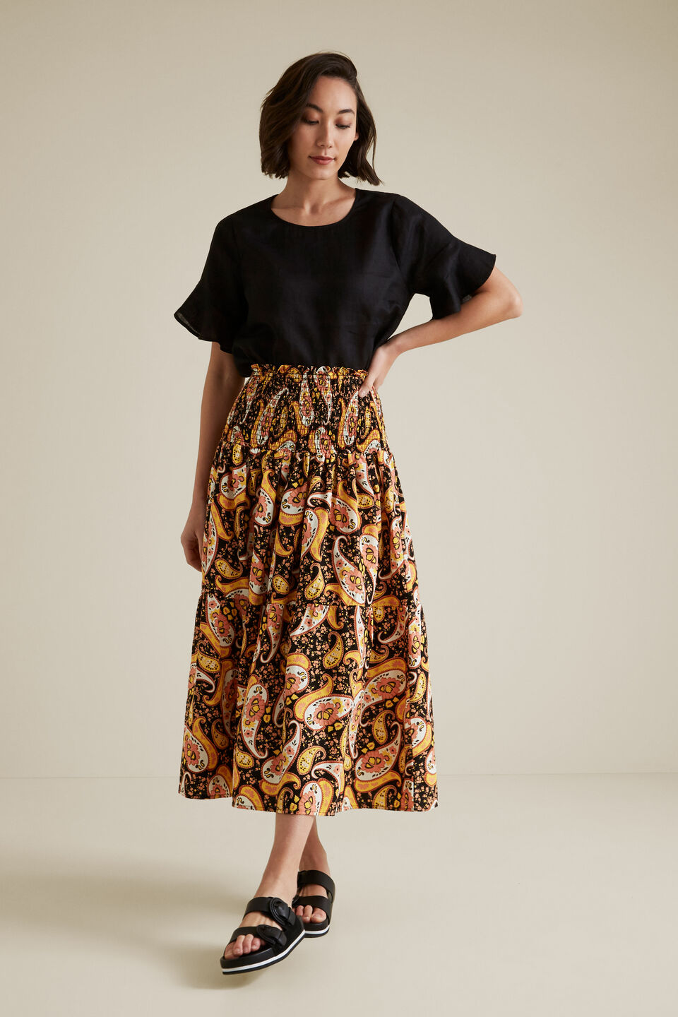 Resort Paisley Skirt  