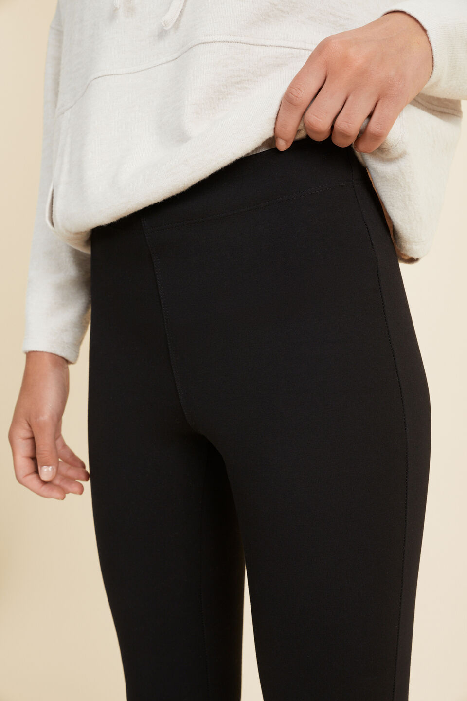 Basic Ponte Pant  Black