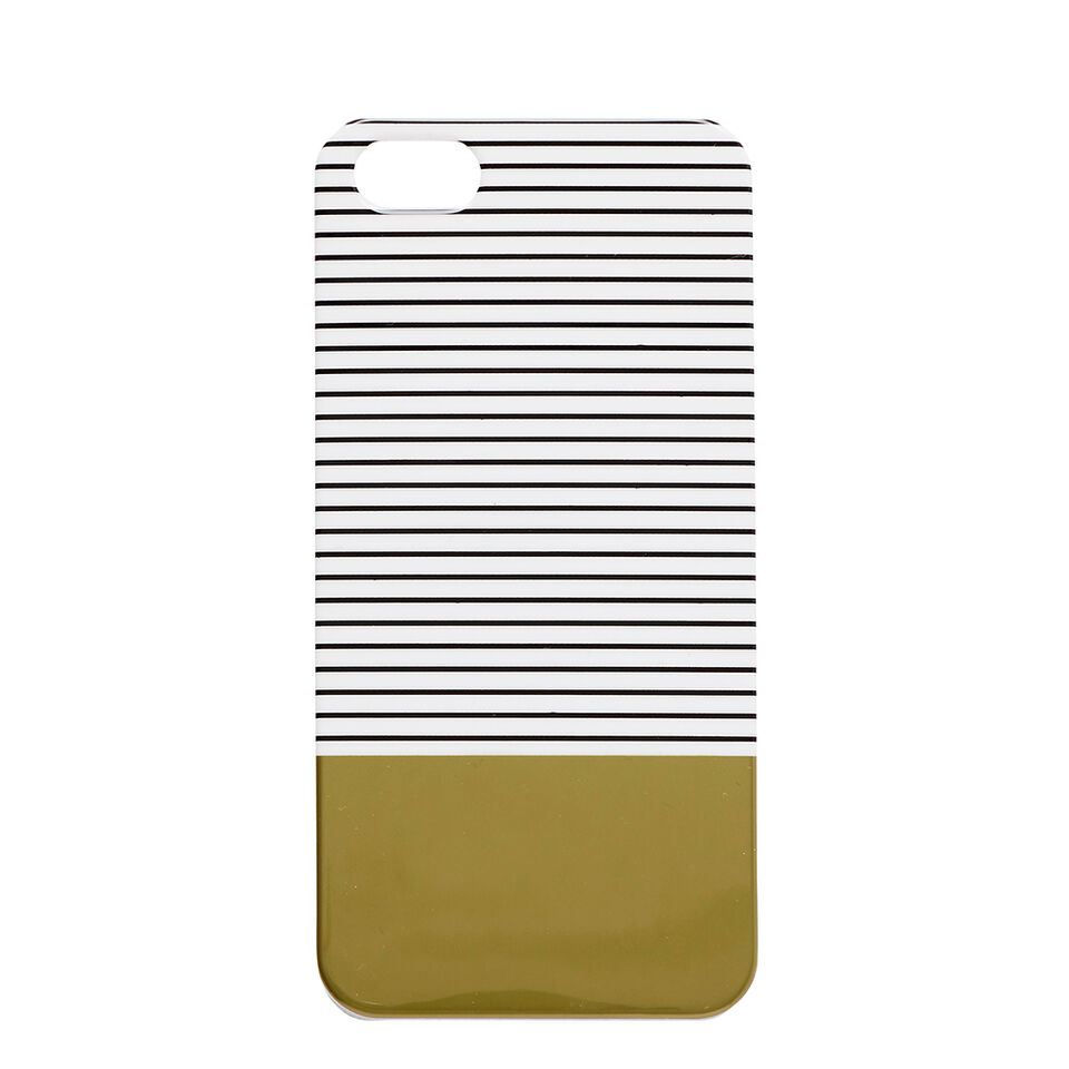 Stripe and Gold Phone Case 5  